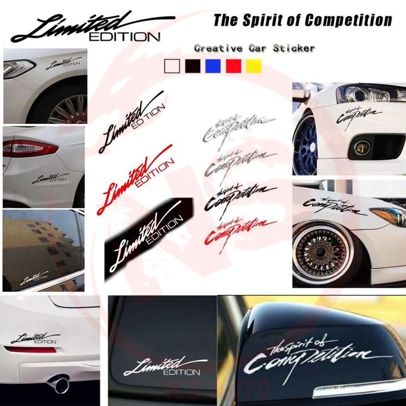 The Spirit Of Competition Reflective Stickers – 21cm Decals, Best Gift, 1-800-Radiator & AC/Aftermarket