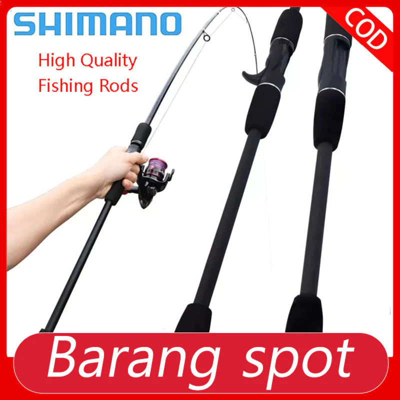 Joran pancing shimano rod Fishing Rod Carbon Fiber 1.6m 1.8m 2.1m UL ...