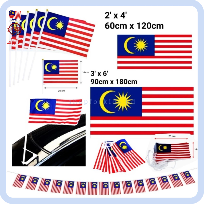 Bendera Hand Flag / Car Flag / Pole Flag / Bunting Polyester Bendera ...