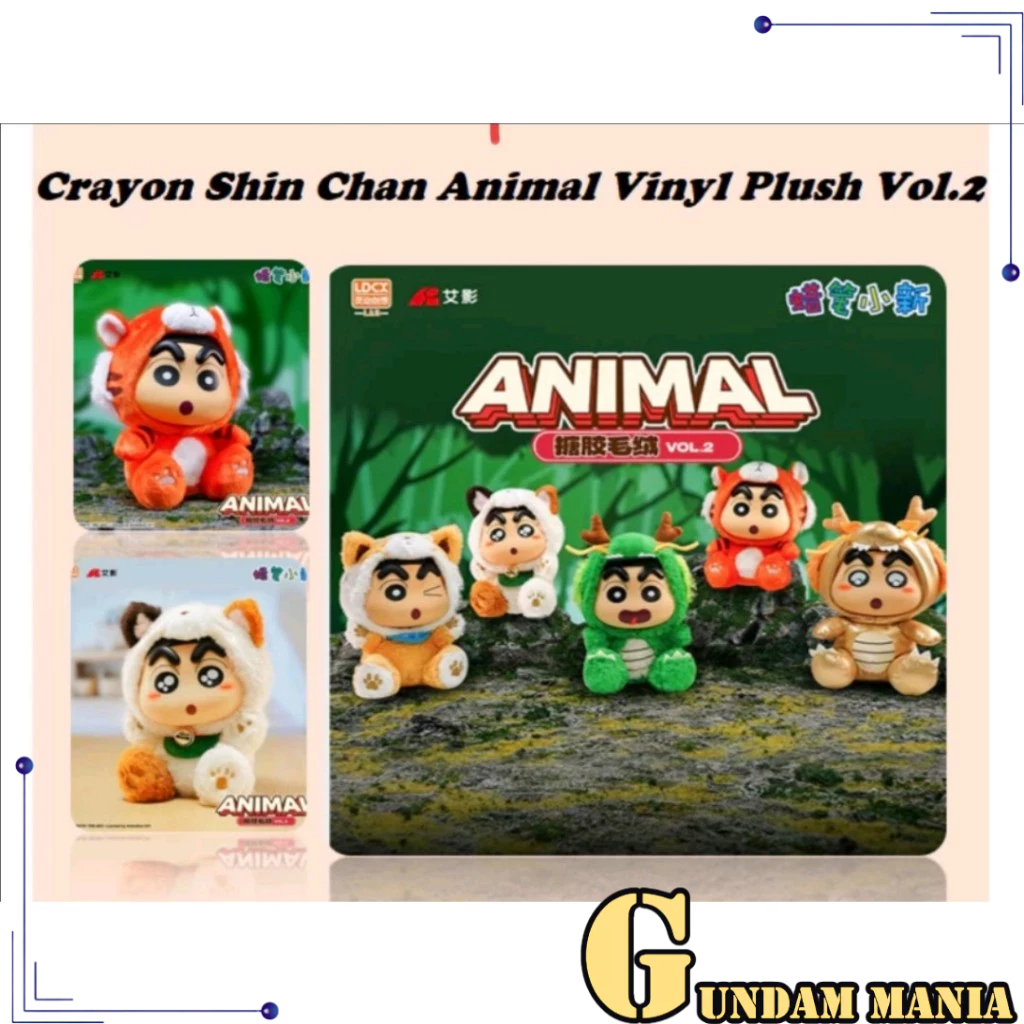 LDCX Crayon Shinchan Doll Vol.2 Plush Toys Blind Box Figure | Shopee ...