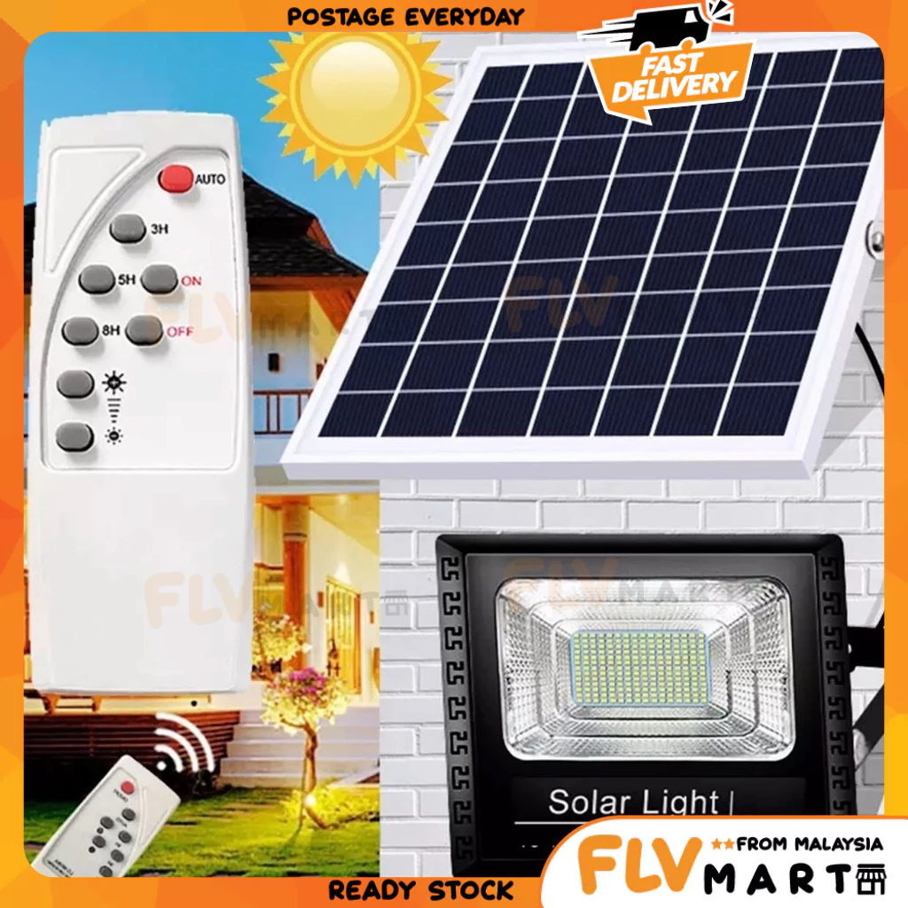 100w/ 300w /500w/1000w Solar Light Outdoor Remote Control Waterproof ...