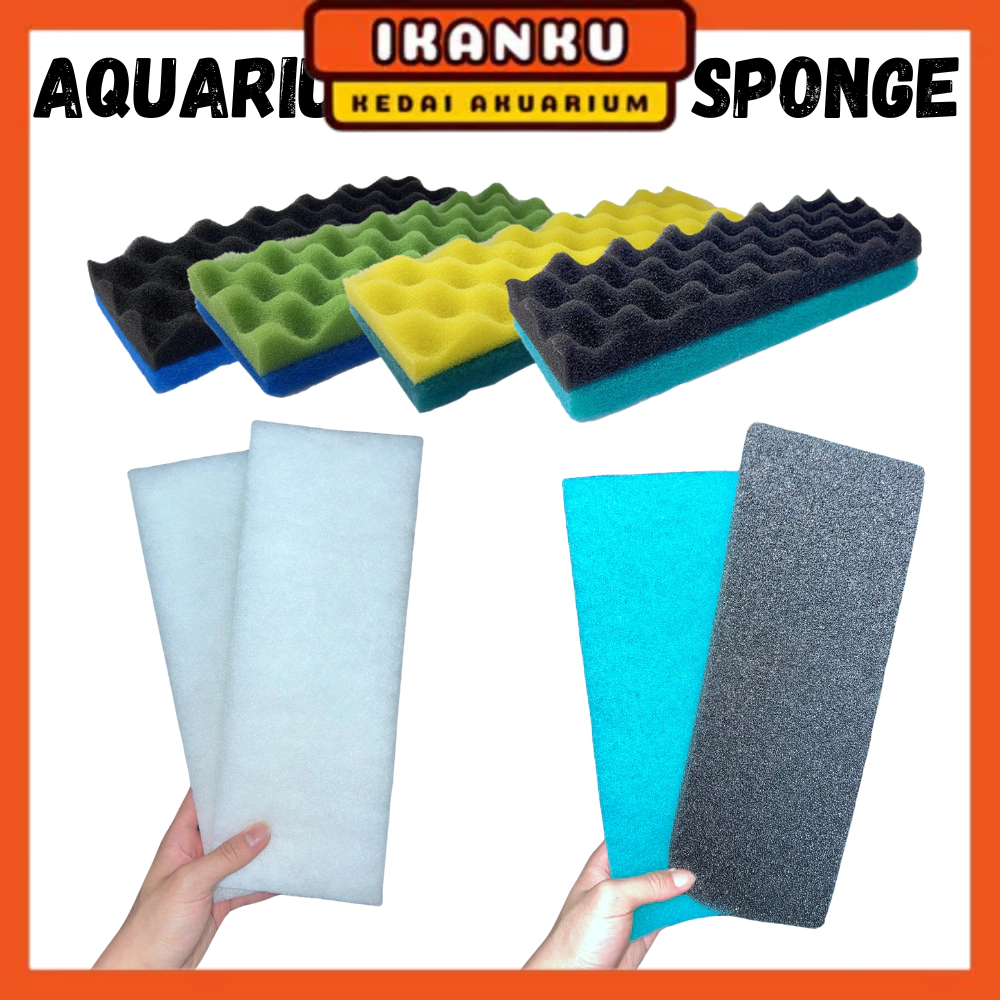 Sobo Top Filter Wool White Aquarium Sponge Span kotoran filter box ...