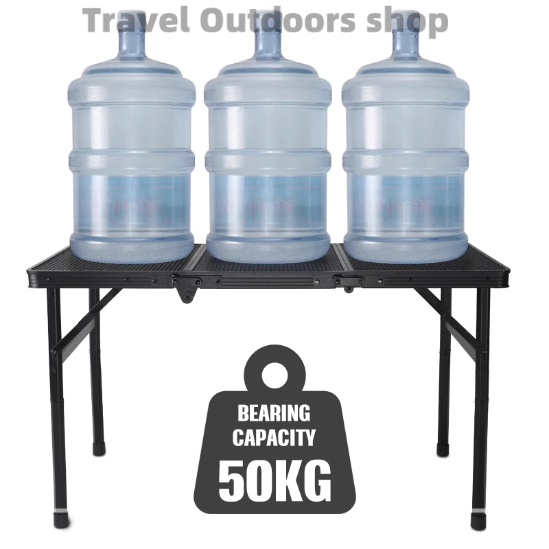 outdoor Camping Table Portable Solid Picnic Tourist Table Aluminum ...