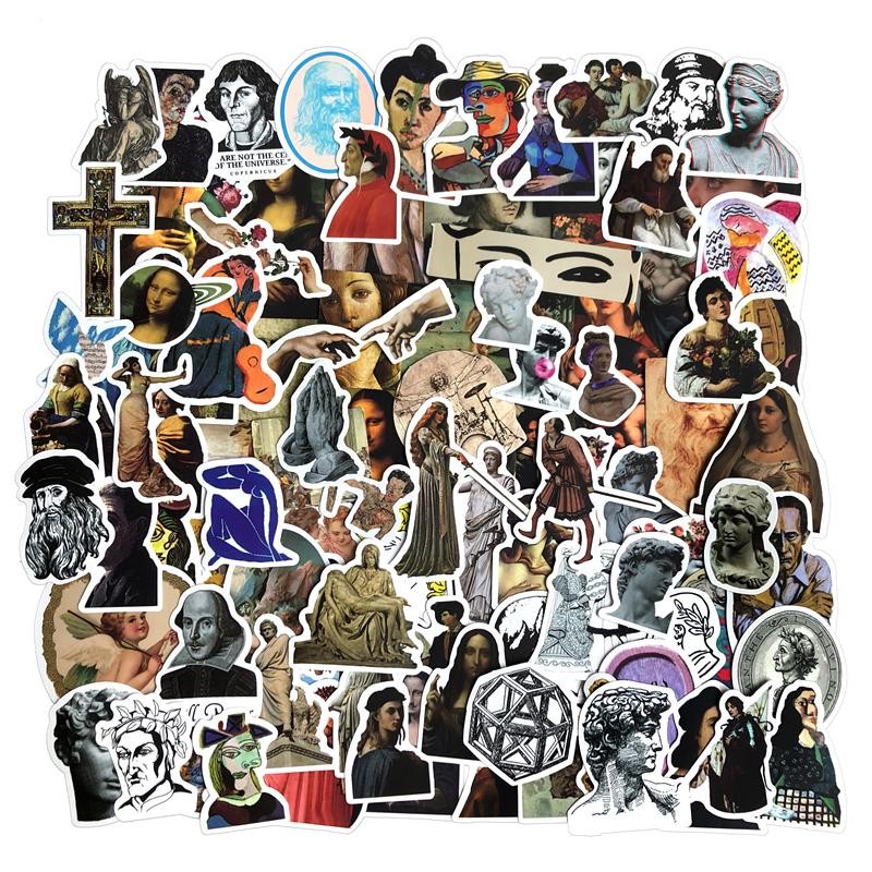 100-pc Vintage Renaissance Art Decal Set: Classic Sticker Pack | Shopee ...