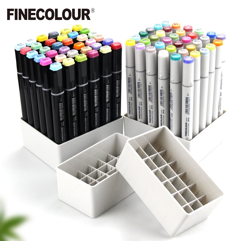 24/36 Marker Case Storage Rack Pen Case Holder Art Stationery Storage MultiLayered Compartment