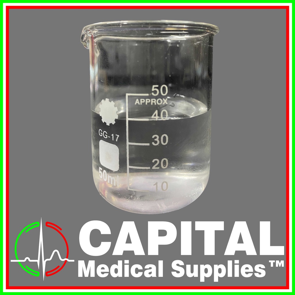 Laboratory 50ml Measuring Beaker, Borosilicate Glassware, 1glass