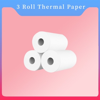 6 Rolls White Thermal Paper Color Label Paper Transparent Sticker Paper For  PeriPage PAPERANG Phomemo Photo