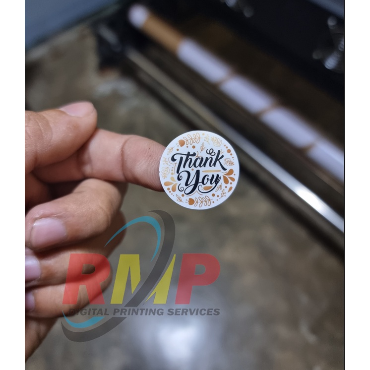 Thank You Waterproof Vinyl Sticker Label Printing Service (Glossy ...