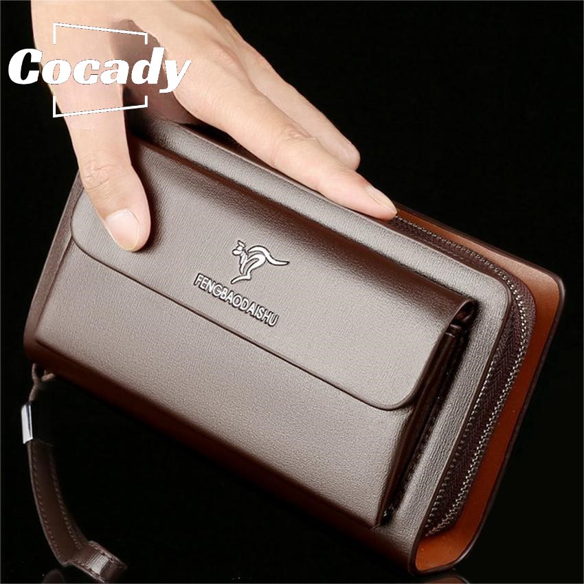 Mens leather 2025 money bag