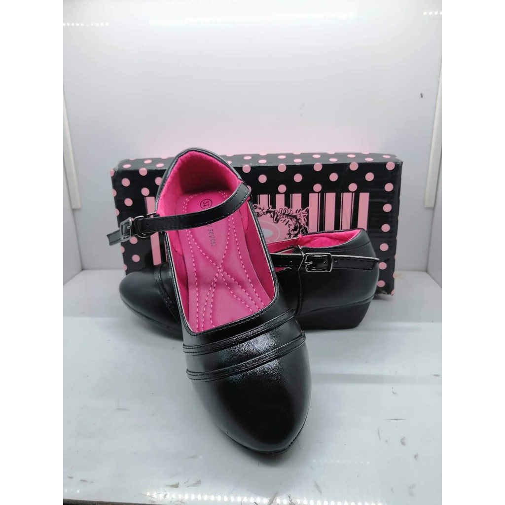 new arrival fashion flat Black Shoes School Shoes Kids Shoes For Girls