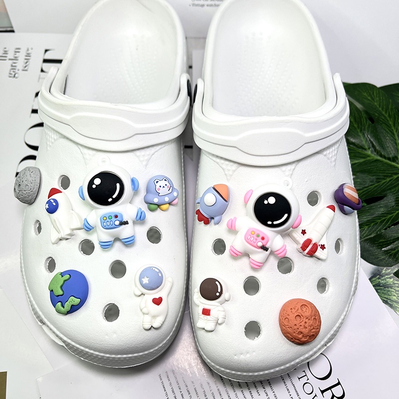 [12pcs] space astronaut crocs jibbitz crocs charm Set combination ...