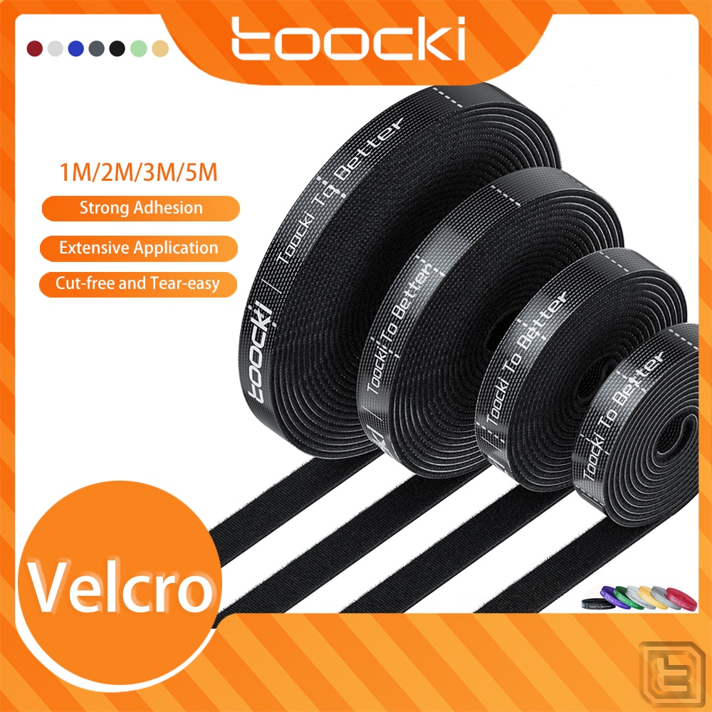 Toocki 1M-5M Tearable Velcro straps Cable Organizer Self Adhesive ...