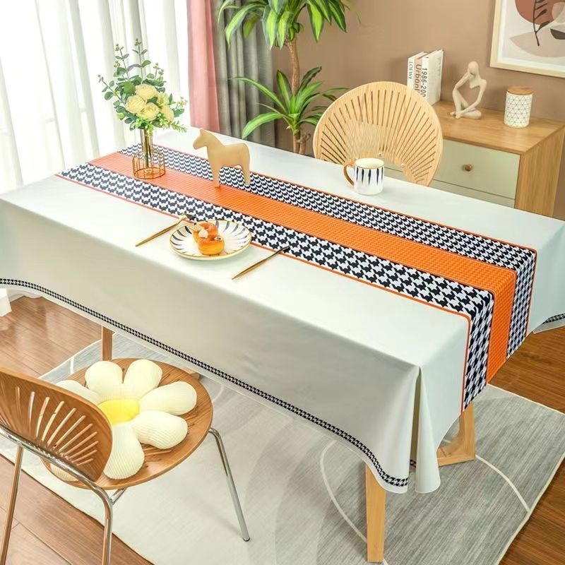 HighEnd pvc Tablecloth Waterproof OilProof Disposable Square Fabric