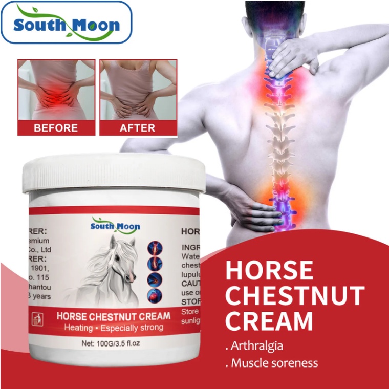 South Moon Horse Chestnut Cream 100g Horse Chestnut Pain Relief Cream