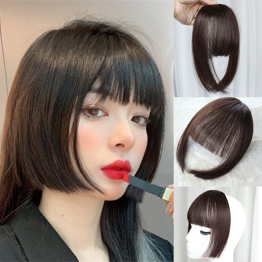 Women False Synthetic Bangs Hair Wig Piece Short Hair Clip Hair Accessories