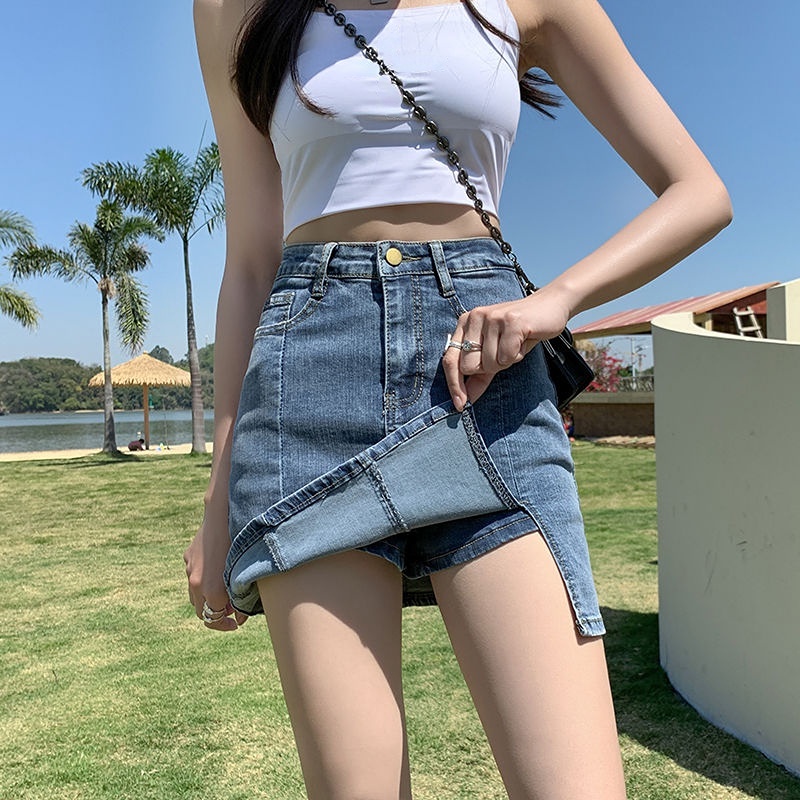 Short Tight Denim Skirt Save Big On Bulk Korean Fashion Short