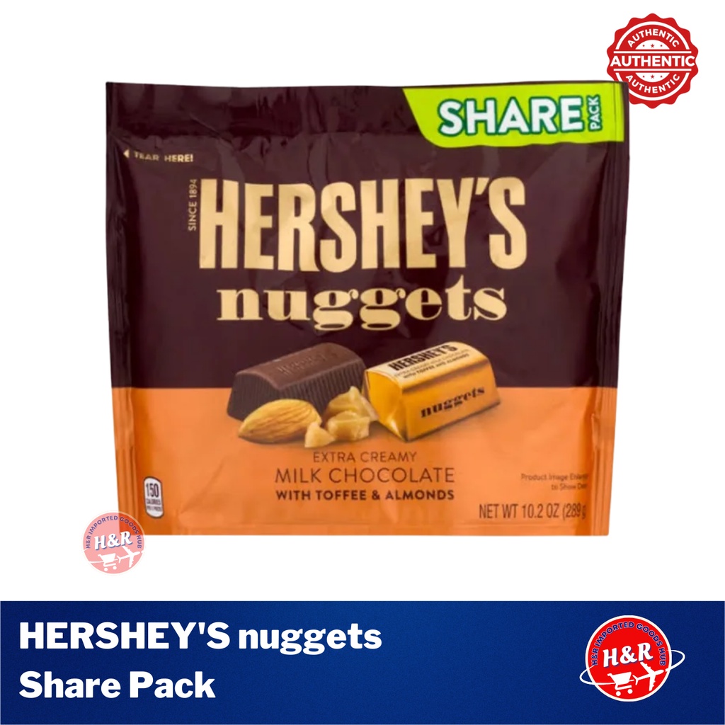 HERSHEY'S Nuggets Extra Creamy Milk Chocolate with Toffee & Almonds