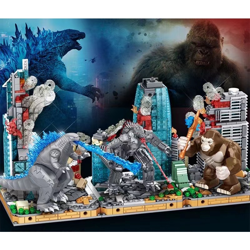 Compatible With Lego Mechanical Godzilla Vs King Kong Assembled Building  Blocks Children'S Educational City Scene 3D Dimensional Model | Shopee  Singapore