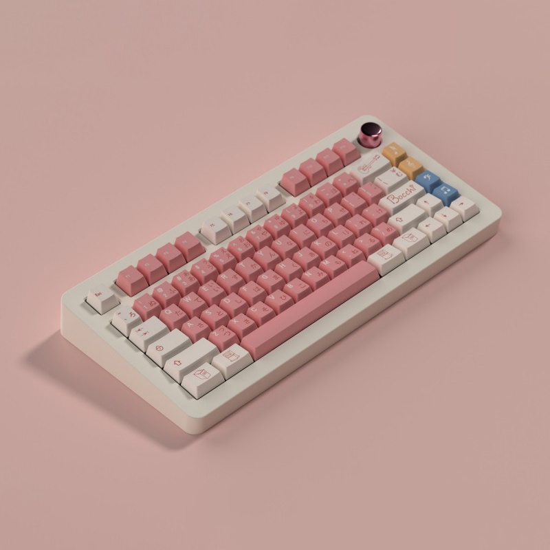 141 Keys Anime Bocchi The Rock Keycaps Japanese Pbt 5-side Dye 