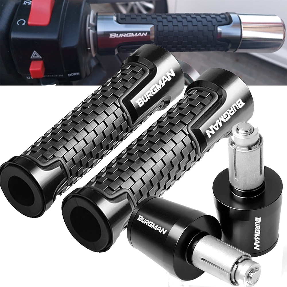 For Suzuki AN200 AN250 AN400 AN650 Burgman AN 125 250 400 650 Motorcycle Non Slip Handlebar Grips Throttle Rubber Hand Bar Grips