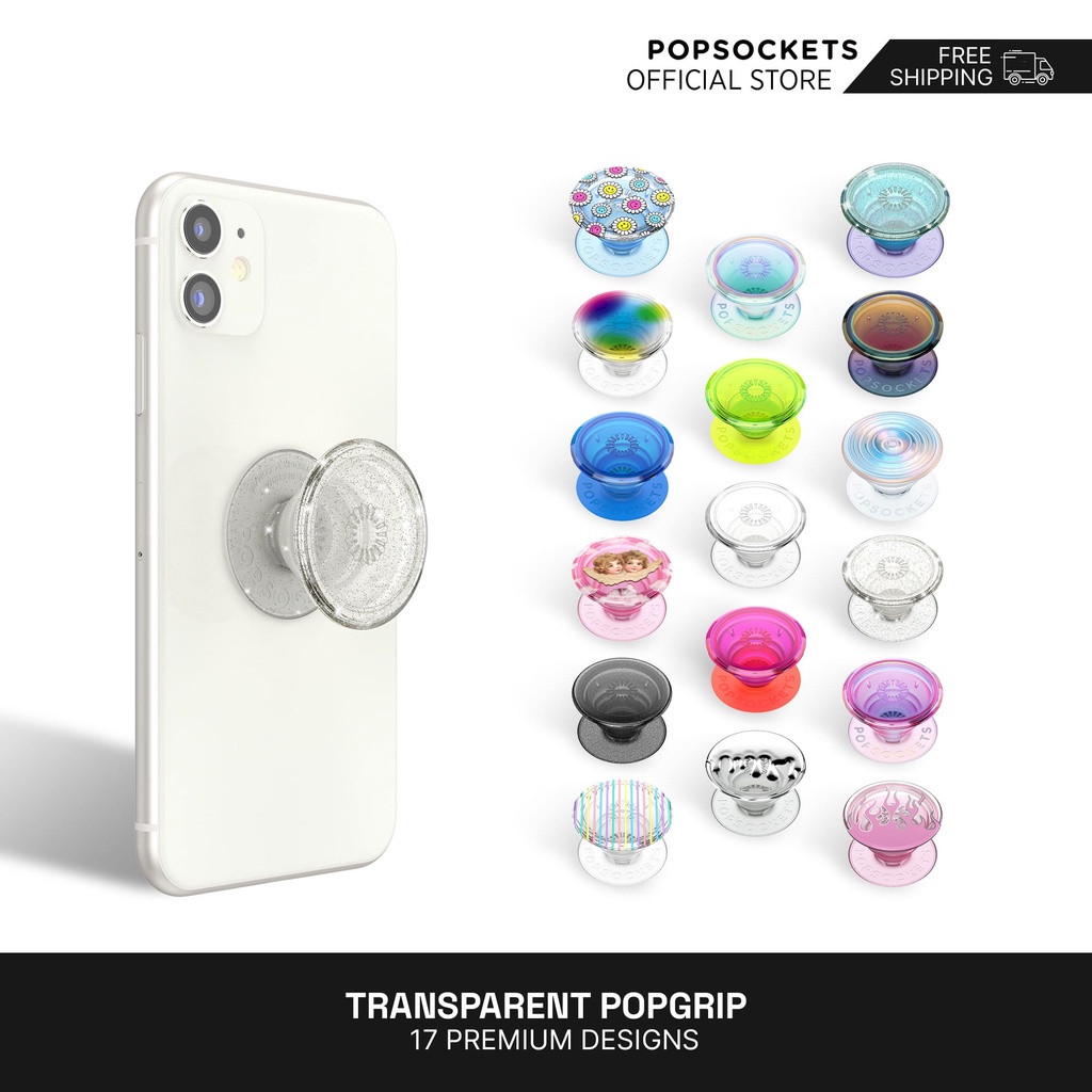 PopSockets Transparent PopGrip - The Premium Phone Grip