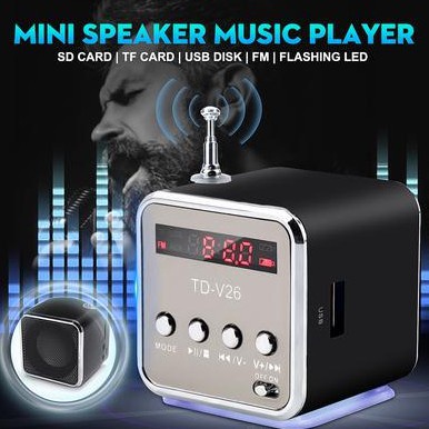 Mini Wireless Bluetooth Speaker FM Radio Digital Portable USB Stereo ...