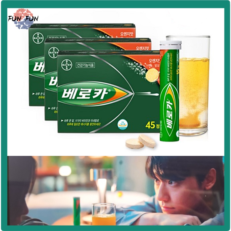 [Bundle of 3] Berocca Orange Energy Vitamin Effervescent 45 Tablets