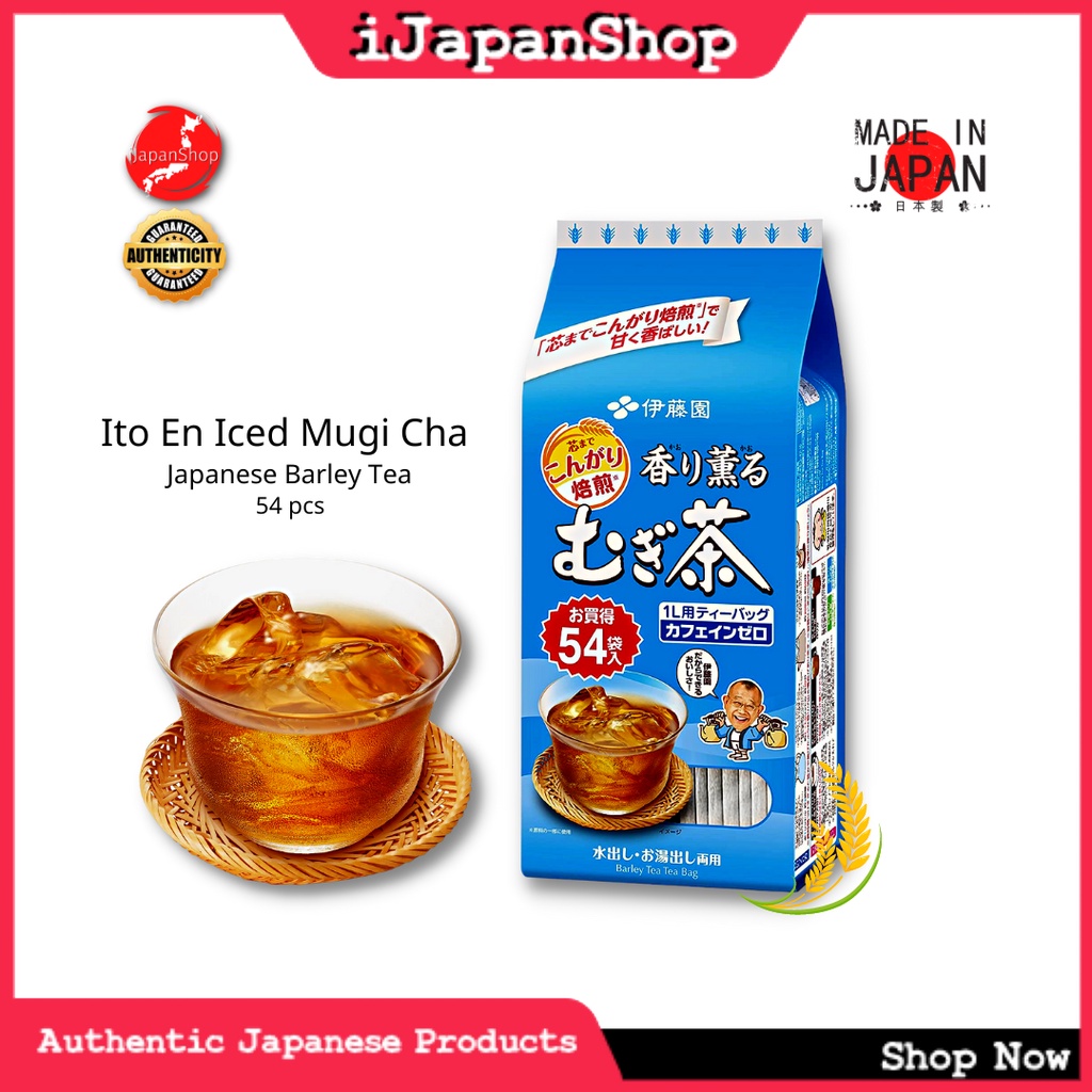 Japanese Barley Tea 54 Sachets Caffeine-Free Ito En Iced Mugi Cha 9/ ...