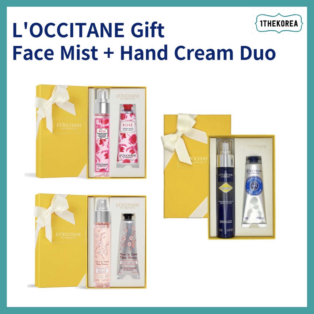 L'OCCITANE Gift Face Mist 50ml + Hand Cream 30ml Duo / Rose / Cherry