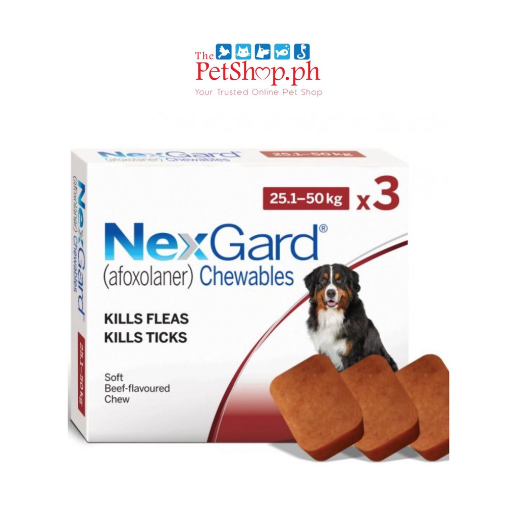 NexGard Chewable Tables 25-50kg ( 1 tablets ) for Dogs | Shopee Singapore