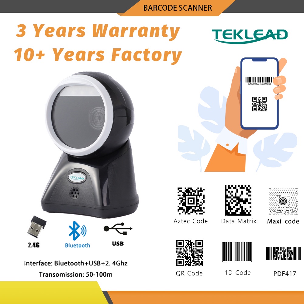 TEKLEAD 2D Barcode Scanner for Supermarket Retail Shop Android Window ...
