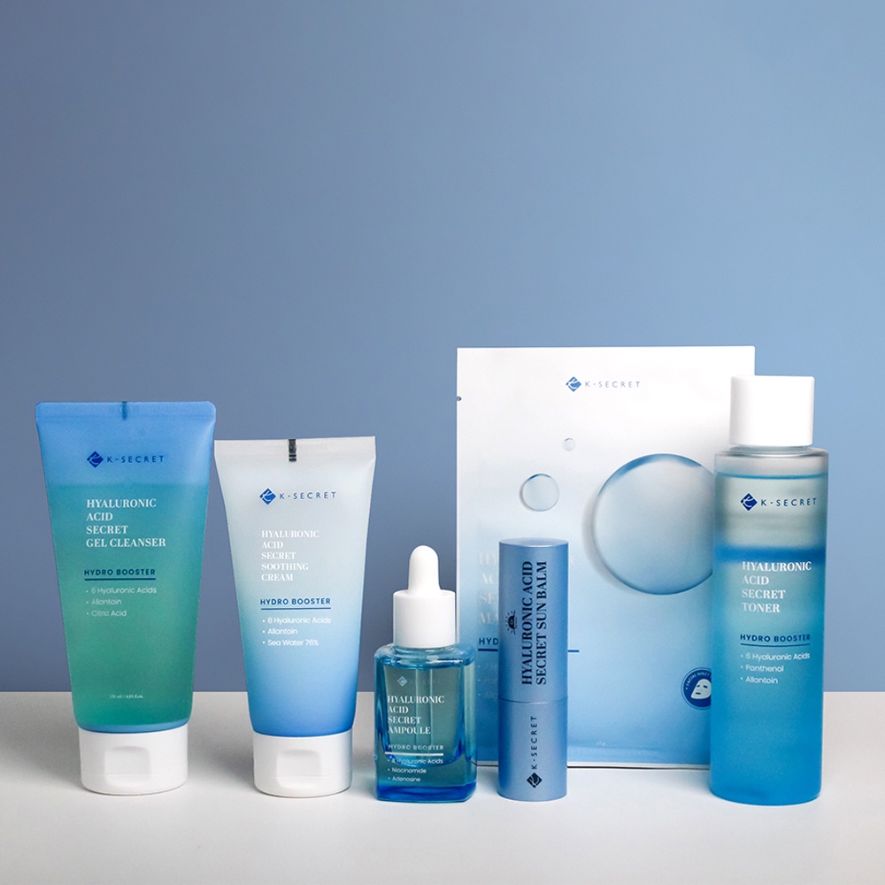 [KSECRET] HYALURONIC ACID SECRE 6 STEPS SET (with Sun Balm) | Shopee ...