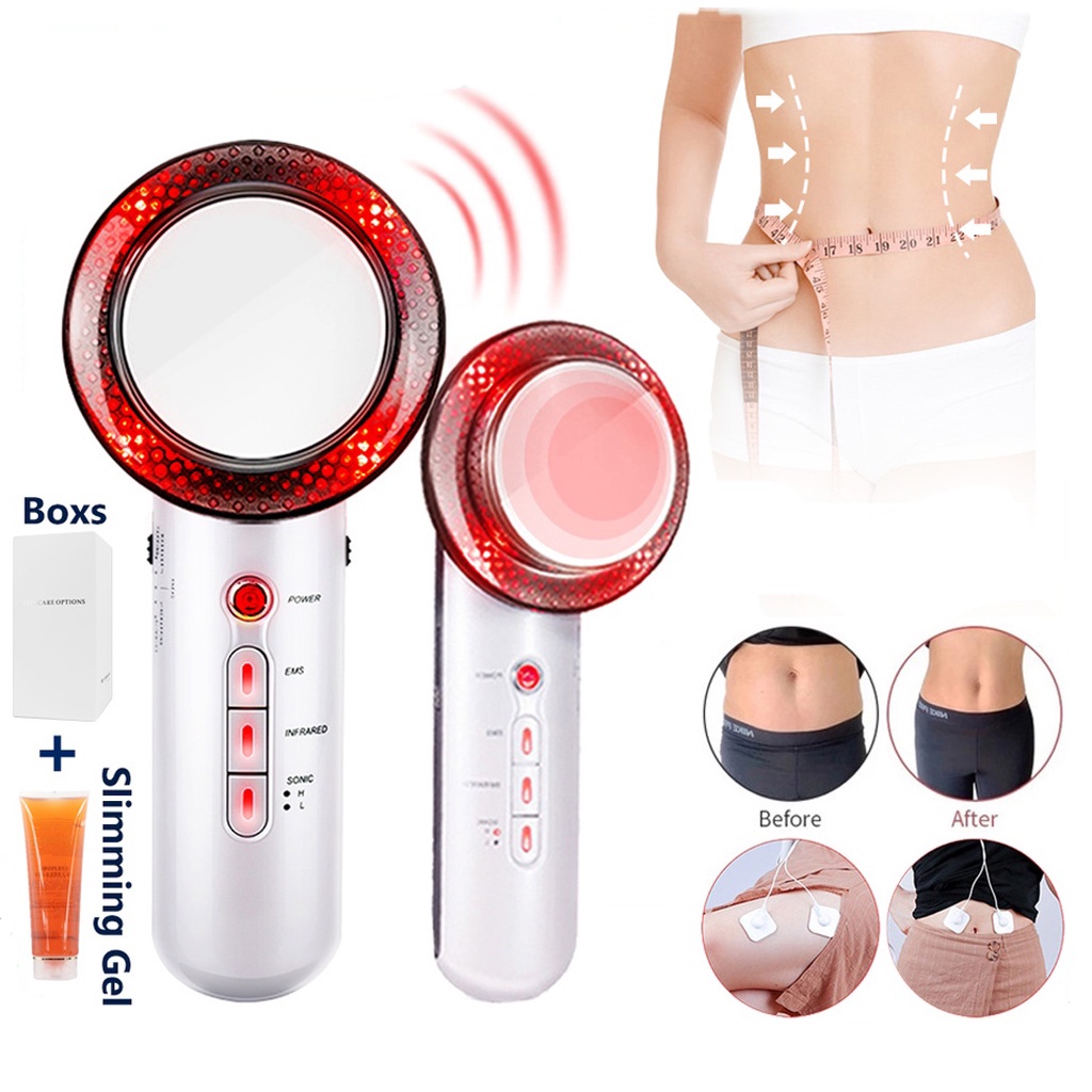 3 In 1 RF Body Slimming Machine Ultrasonic Lipo Cavitation Ems Infrared ...