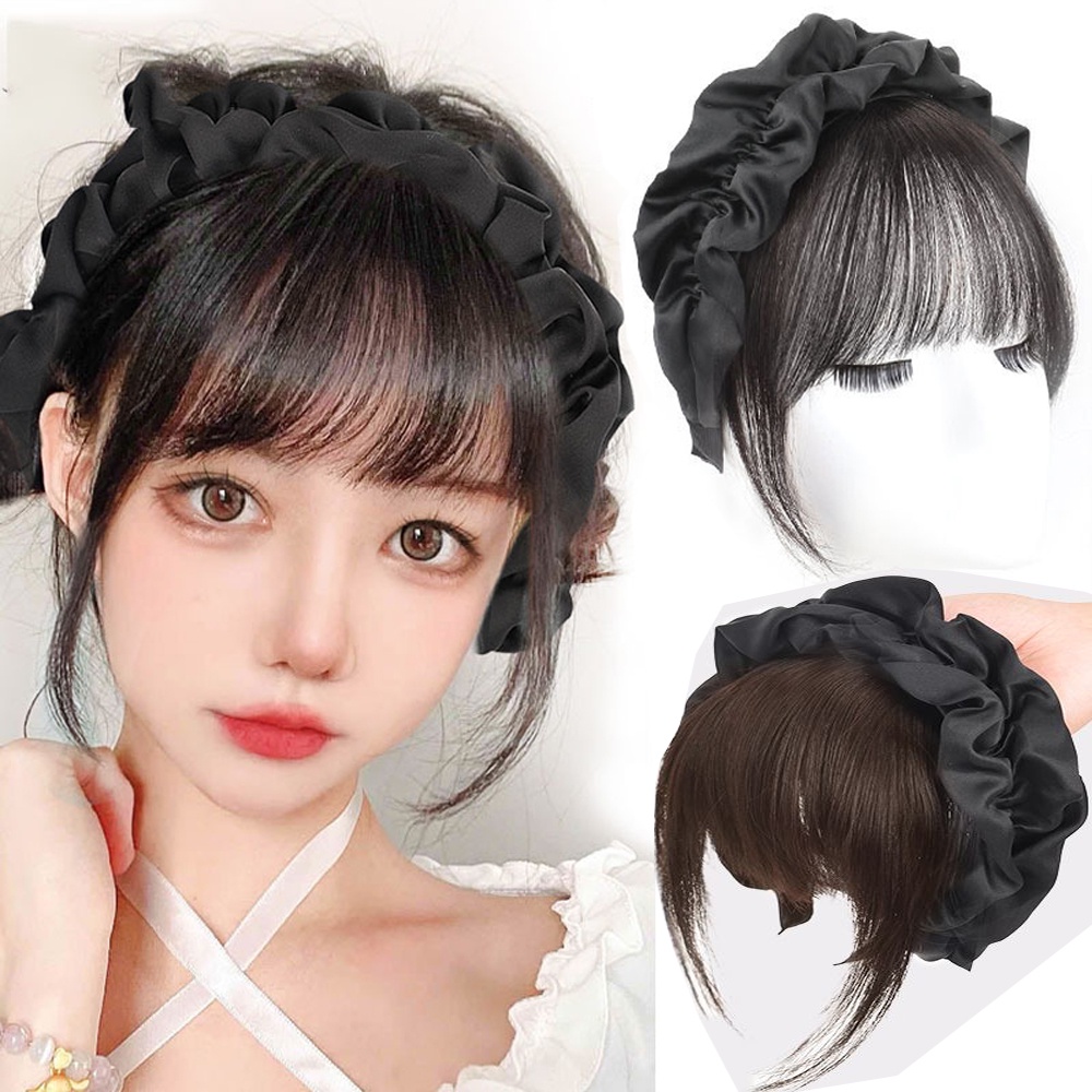 New Fashion Synthetic Fake Bangs Hair Neat Fringe Bands with Double Row ...