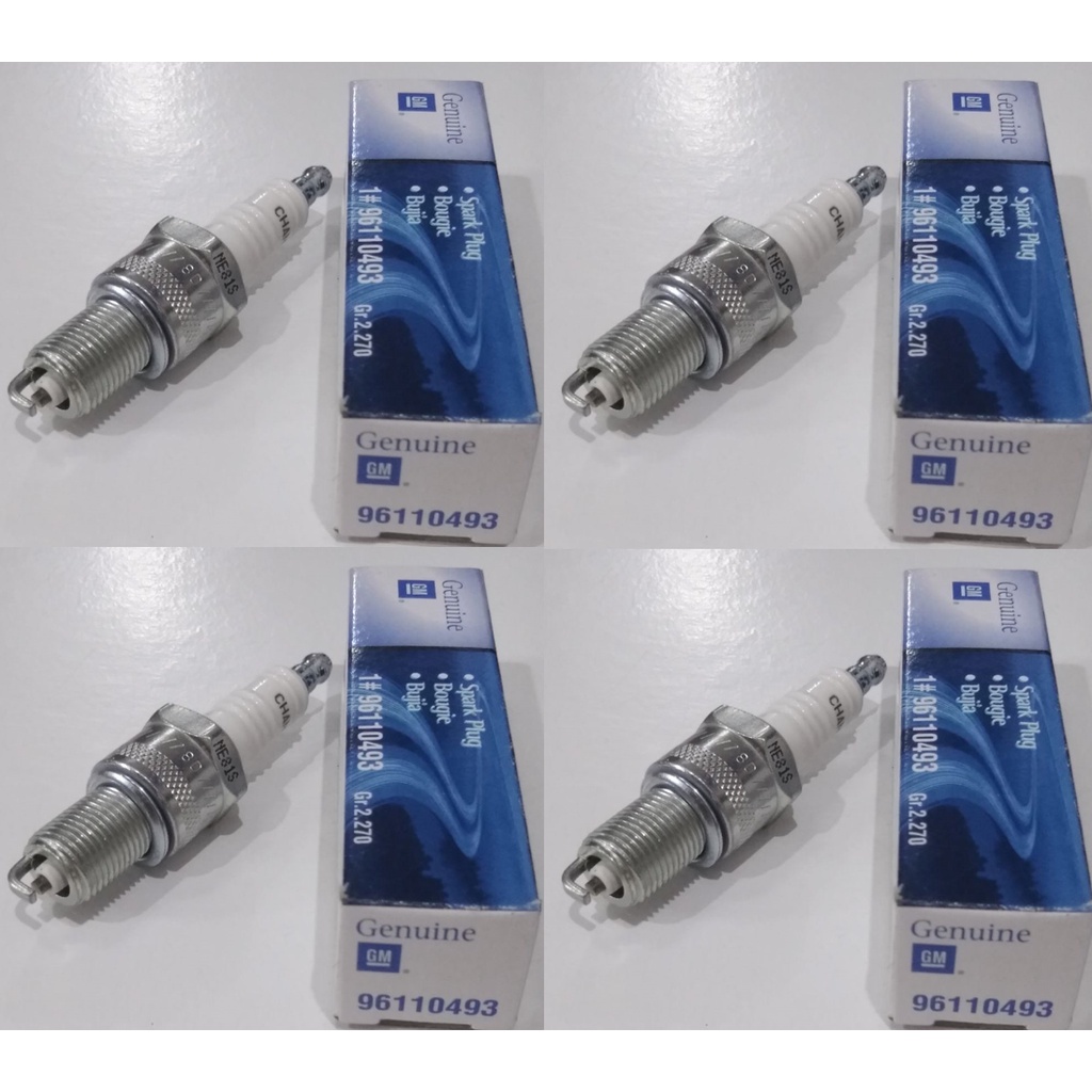 GM Spark Plug Set ( 4 pcs ) for Chevrolet Spark 1.0L & 1.2L 2010-2015 ...