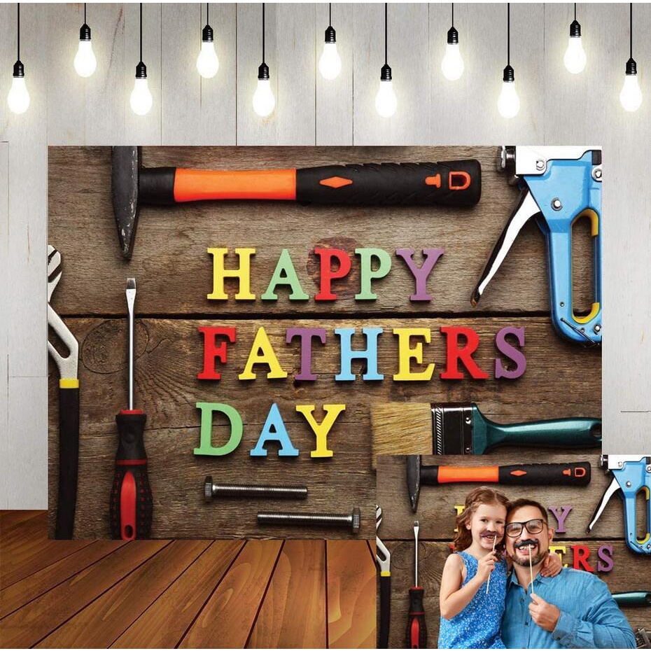 7x5ft Happy Father's Day Photography Background Fixing Tools Backdrops ...