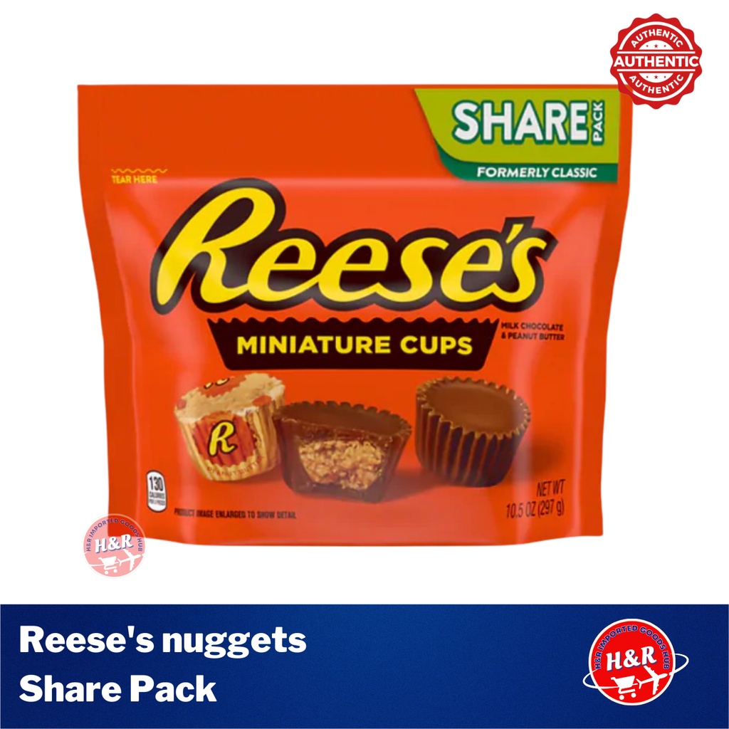 REESE'S Miniature Cups Milk Chocolate & Peanut Butter Share Pack 10.5 ...