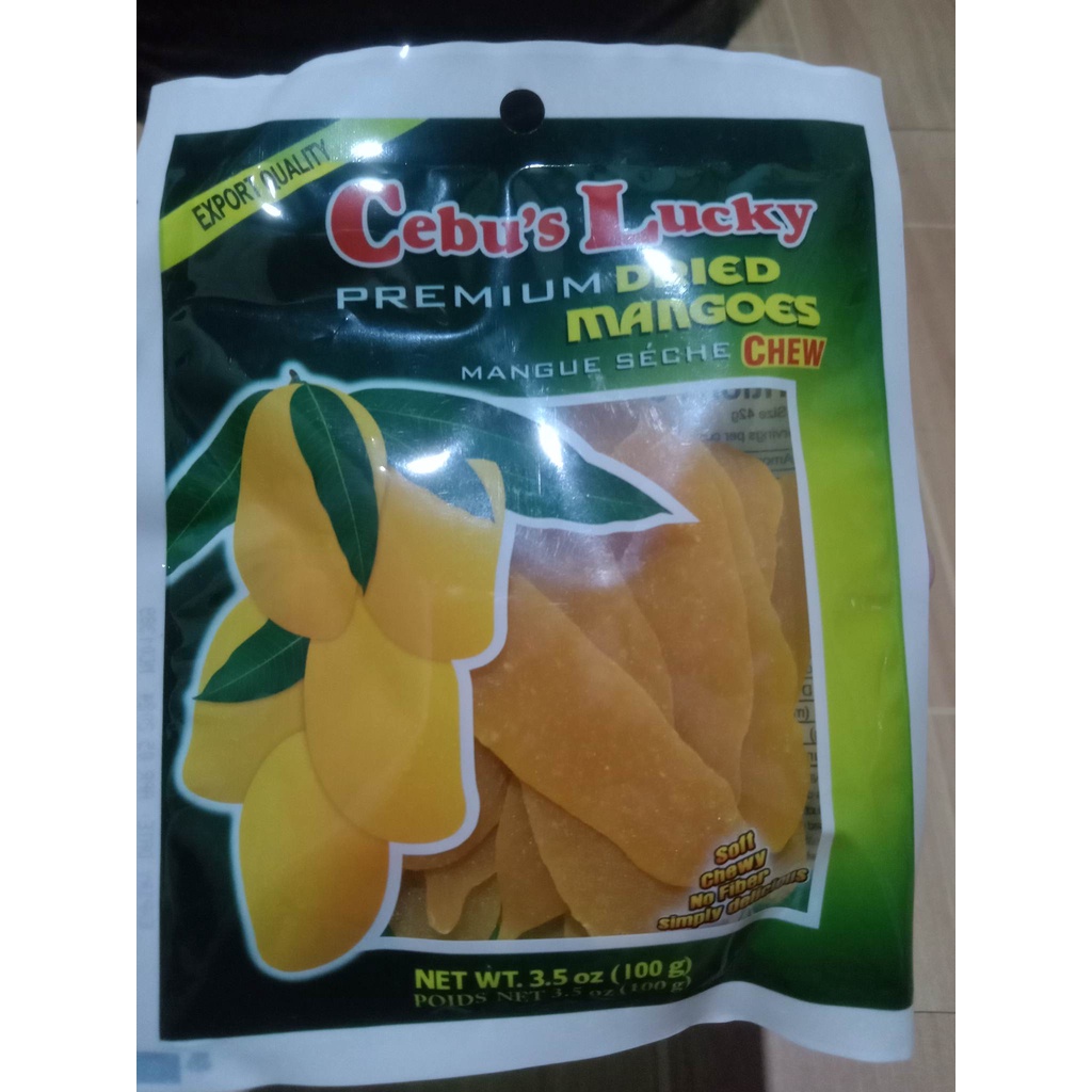 Cebu's Lucky Premium Dried Mangoes 100 grams Shopee Singapore