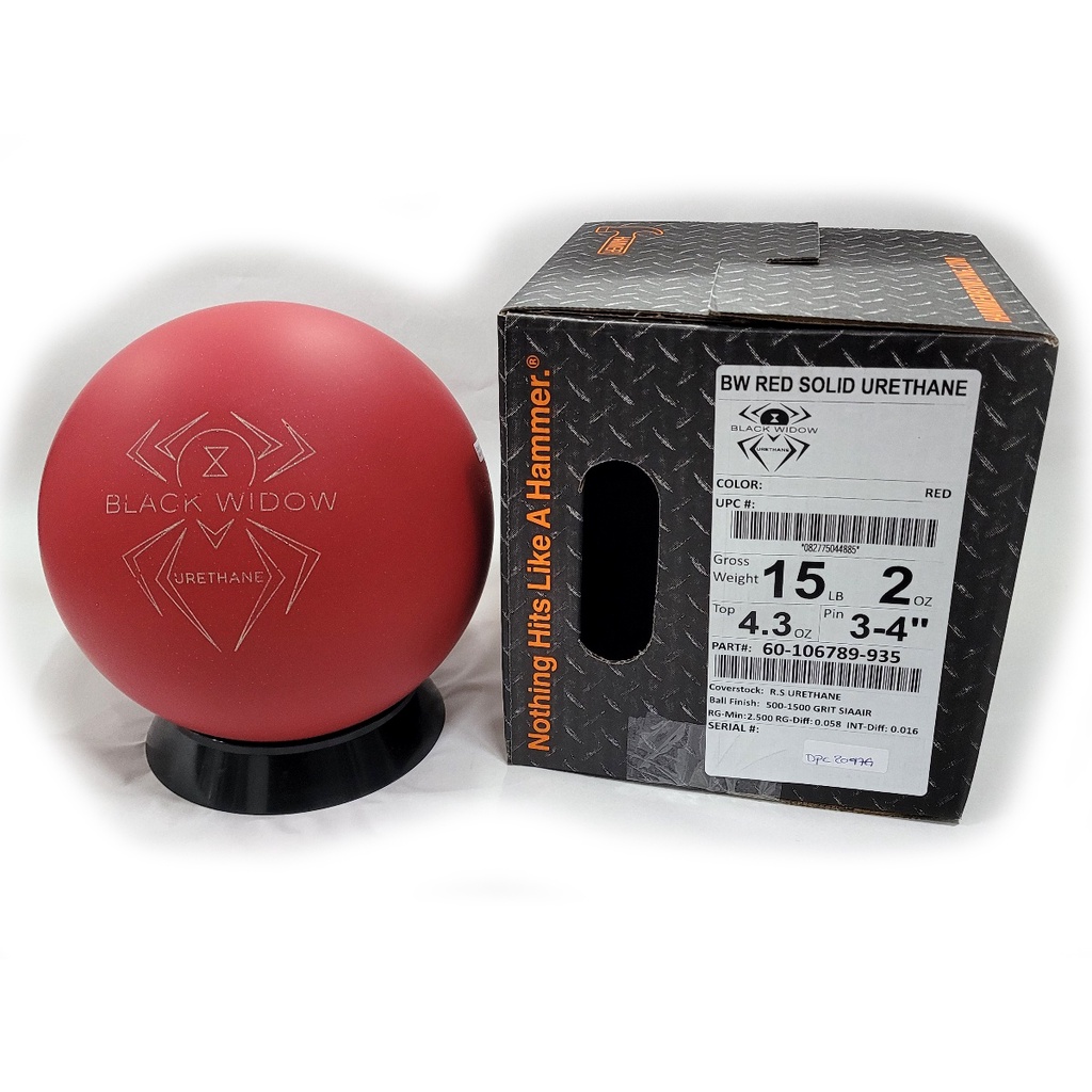 Hammer Black Widow Red Solid Urethane Bowling Ball Shopee Singapore