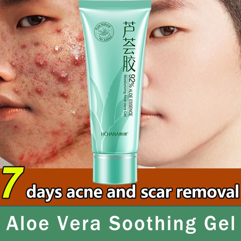 Aloe vera gel with collagen Gel Removes Acne Moisturizing Fades Acne ...