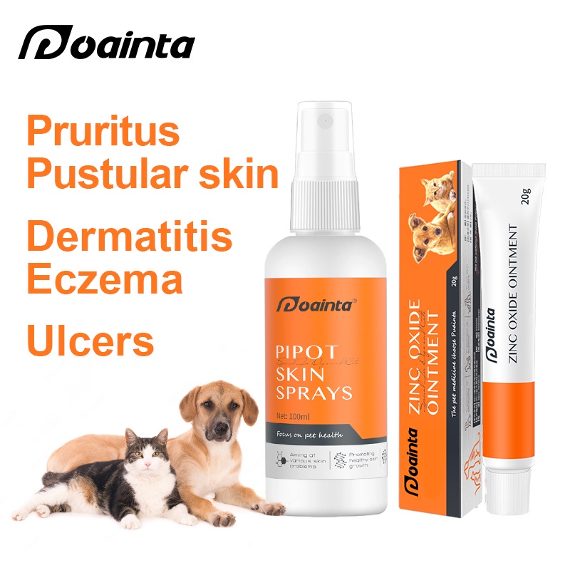 PUAINTA Dog Fungal Skin Disease Treatment Ointment Pet Cat Dermatitis
