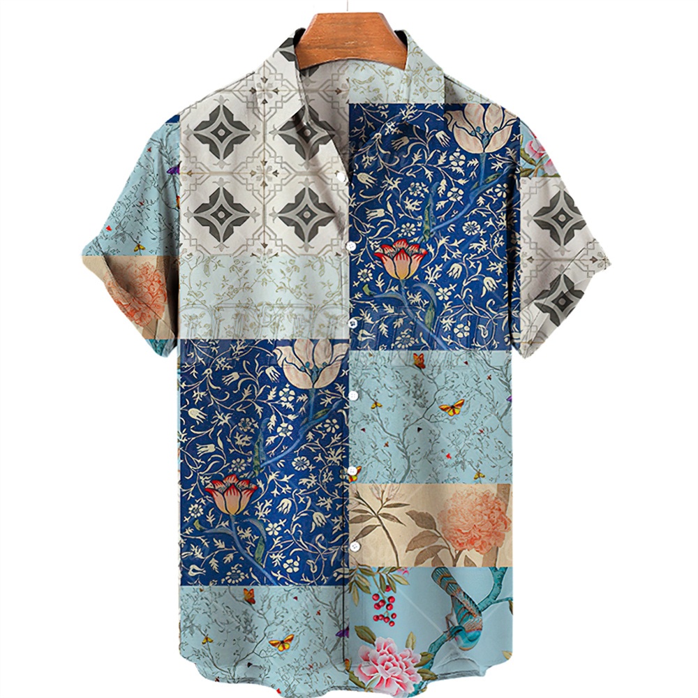 Summer Hawaiian Shirts Men's Top Sunset Beach Wind Unisex Shirt Fashion ...