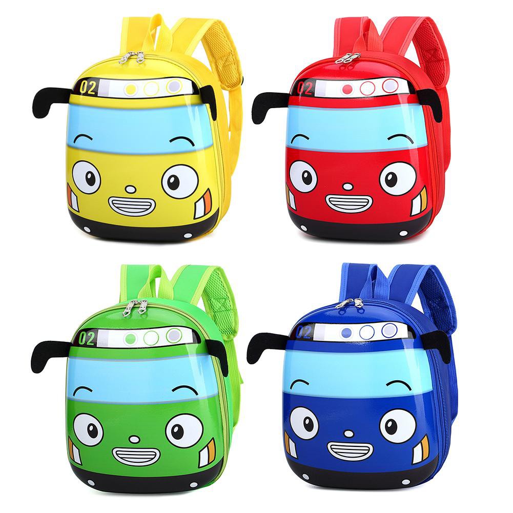 3D Cartoon Bus Kindergarten Children School Bag Toddler Girls Boys ...