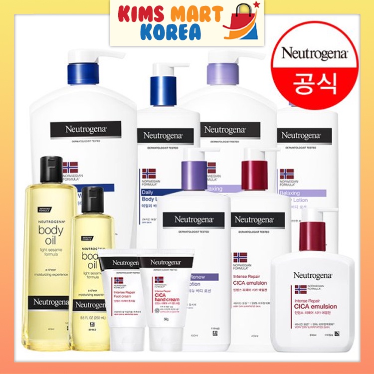 Neutrogena Korean Body Oil Sesame Formula, Daily Body Lotion, Body Wash ...