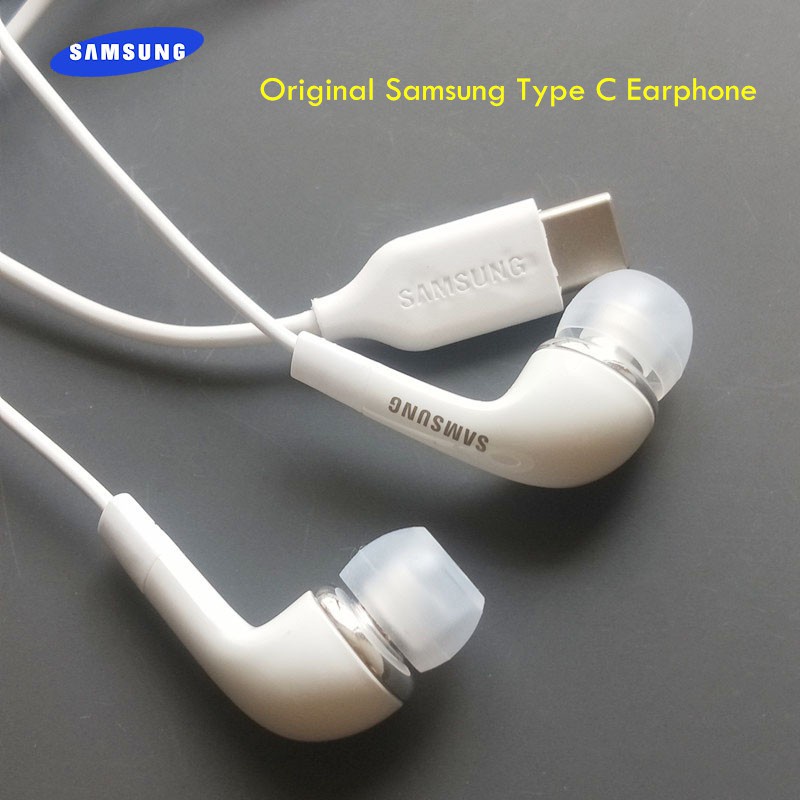 Samsung Type C Earphones In-ear Wired Mic Volume Control USB-C 3.5mm ...