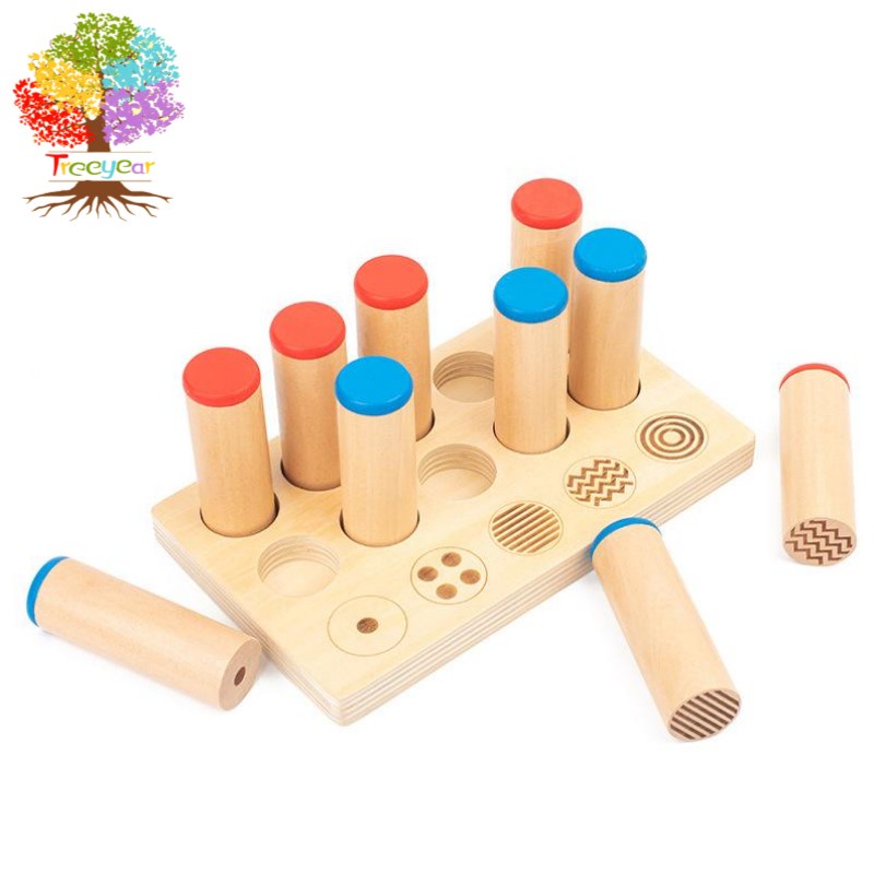 Treeyear Montessori Tactile Touch & Sensorial Sound Cylinders Sound ...