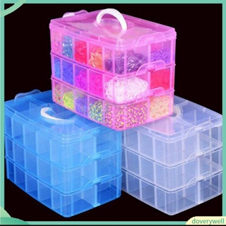 6 Pcs / Set 4.3*4.3cm Mini Clear Plastic Small Box / Fashion Jewelry  Earplugs Storage Boxes / Case Container / Beads Organizer Transparent  Square Box