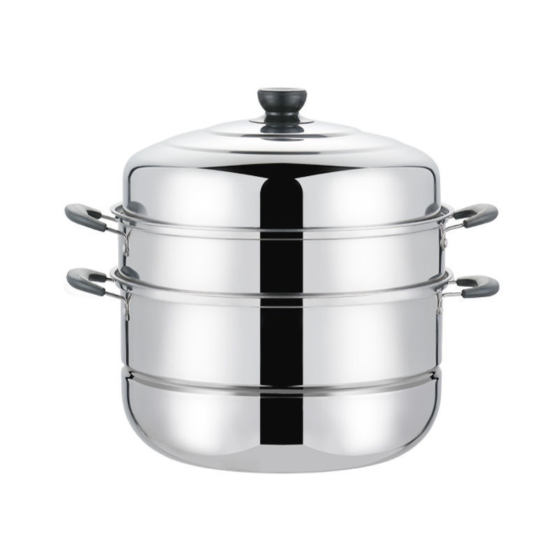 SG Stocks Stainless Steel Steamer for Cooking 3 Tier Steamer Pot Steam Pot Large Induction Steamer Pot Capsule Bottom Shopee Singapore