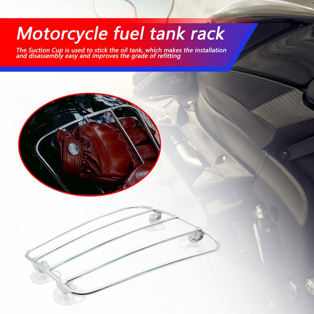 Universal 25x20x3cm Motorcycle Rear Solo Seat Fuel Tank Luggage Rack ...