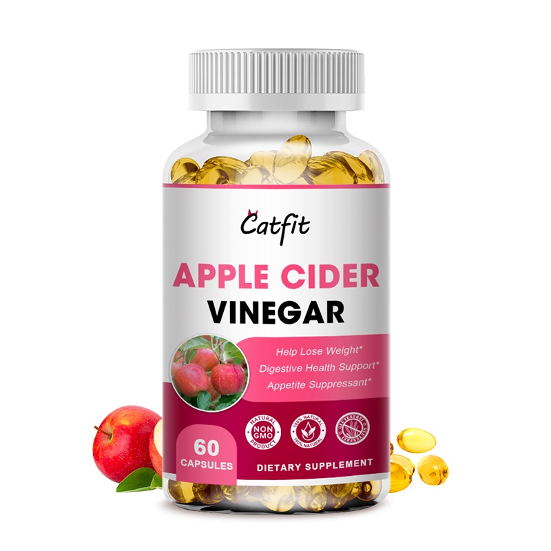 Catfit Apple Cider Vinegar Capsules slimming supplement for fat burner weight loss support detox digestion lose wight